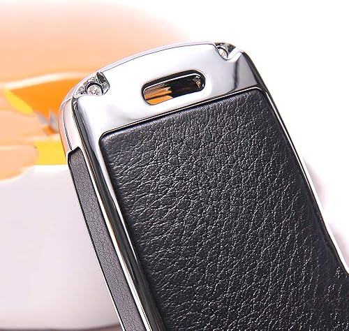 Miniatura 4 de ontto Funda para llavero compatible con Audi de piel de metal para llaves de protección completa compatible con Audi A4 S4 RS4 B9 A5 F5 4M TT FV TTS