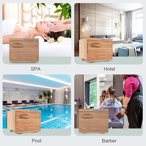 Miniatura 21 de Gabinete calentador de toallas, calentador de toallas pequeñas de 8 L, uso de calefacción para spa facial, belleza capilar, equipo de salón y hogar