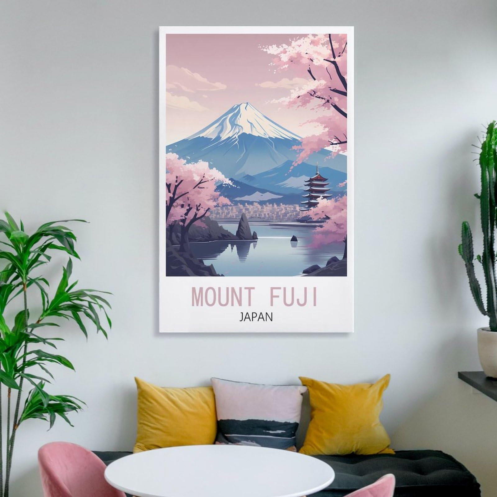 Stampa artistica da parete su tela Monte Fuji, moderna stampa da parete