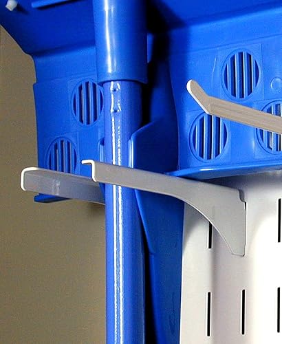 Miniatura 5 de Wall Control Tablero de clavijas de 1-14 pulgadas con mango para tablero de clavijas de metal ranurado y tablero de herramientas ranurado, color