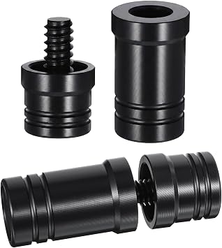 Pool Cue Joint Protector 3/8 x 10 Billiard Cue Joint Protector Black Stick Joint-Protector for Players Pool Billiard CuesBlack, 55x22mm