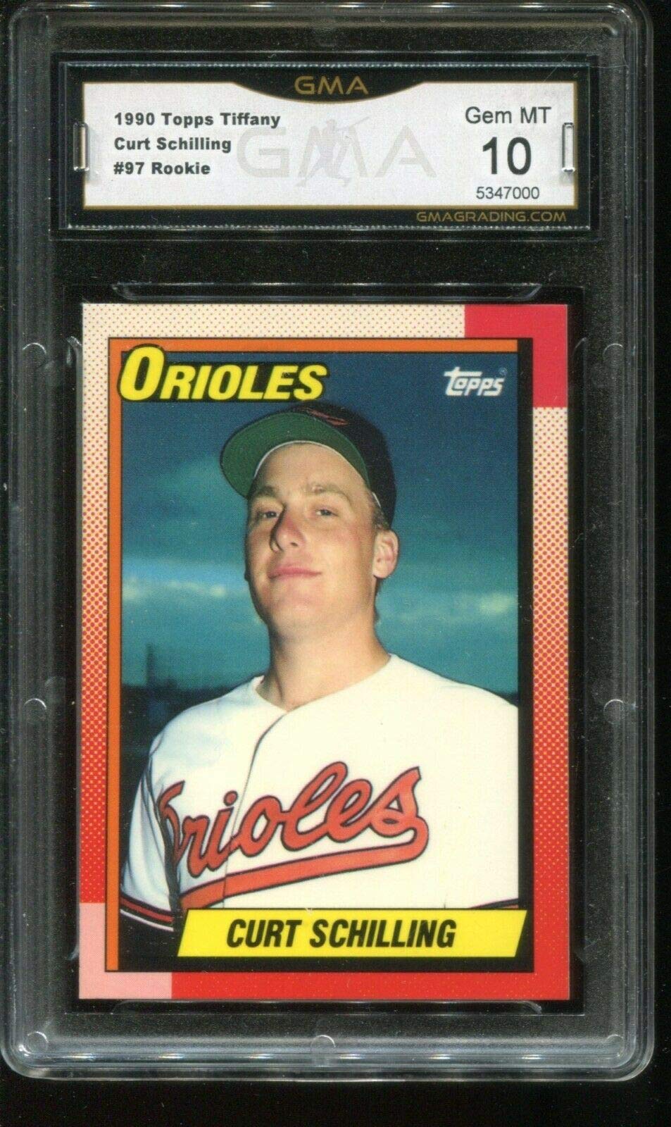 Amazon.com: 1990 TOPPS TIFFANY # 97 CURT SCHILLING RC GMA 10 GEM MINT  J2M001 : Collectibles & Fine Art