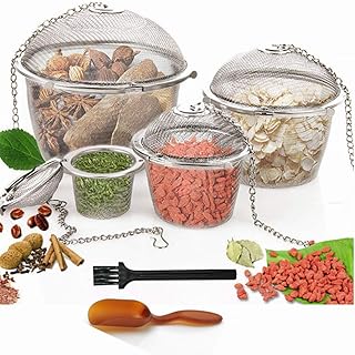 4 Size Stainless Steel Tea Strainer Infuser Tea ball Locking Ball Tea Spice Mesh Herbal Ball Cooking tools With Chain