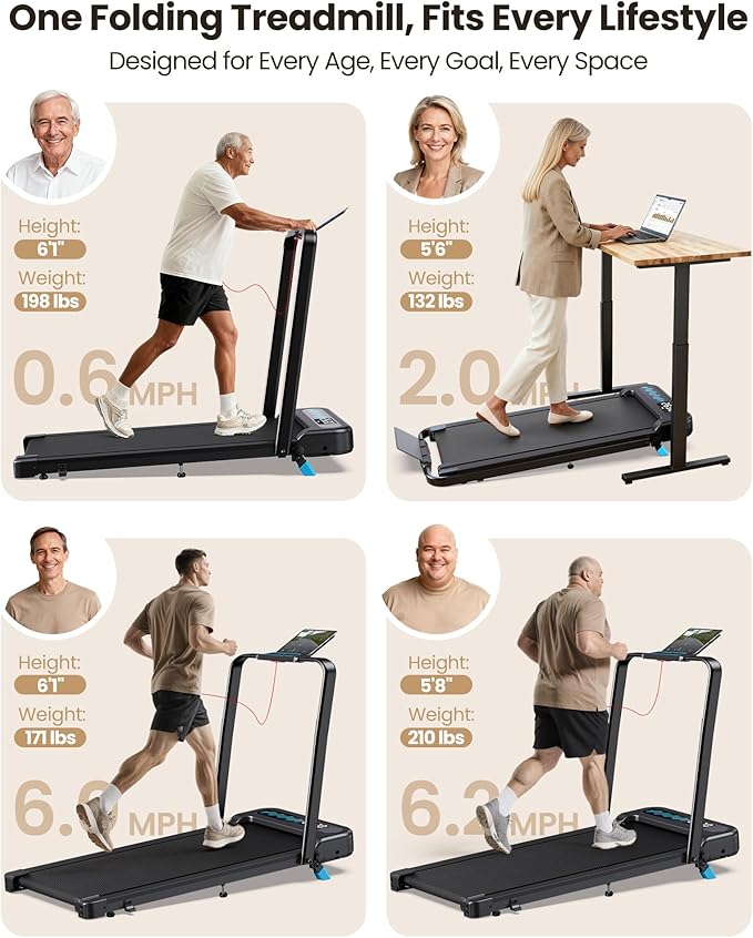 Caminadora Eléctrica Plegable con Inclinación Manual y Barra miniatura 5