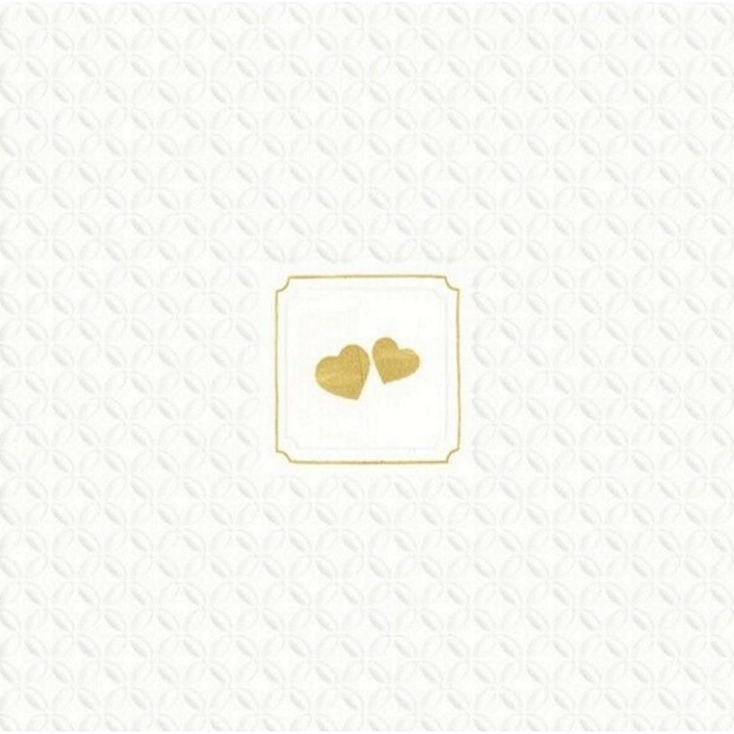 IHR 16 Luxury Paper Luncheon Napkins- Giorno Festivo (Gold Heart)