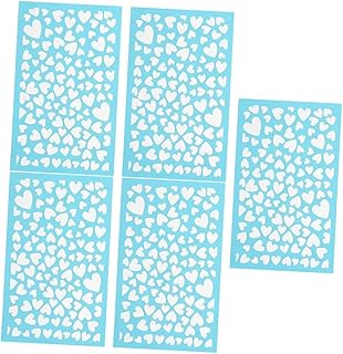 OSALADI 5 Hojas De Plantillas Para Impresión En Arcilla Manualidades Plantillas De Estarcido Malla De Serigrafía De Arcilla Polimérica Plantilla De Serigrafía De Arcilla Reutilizable