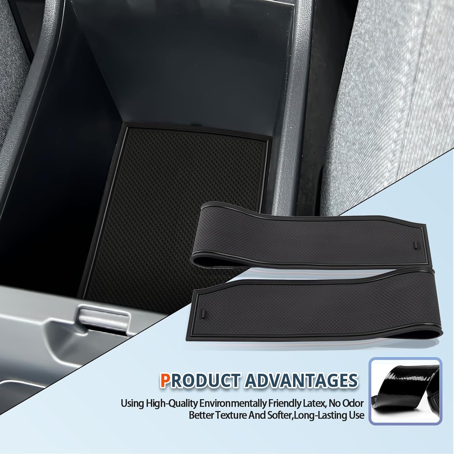 2025 2026 K4 Door Slot Mats,for Kia K4 2025 Accessories Anti-Slip Interior Rubber Mats Center Console Liner Compatible with 2025 2026 Kia K4 GT-Line/LX/LXS/EX/GT-Line Turbo(14PCS/Sets)