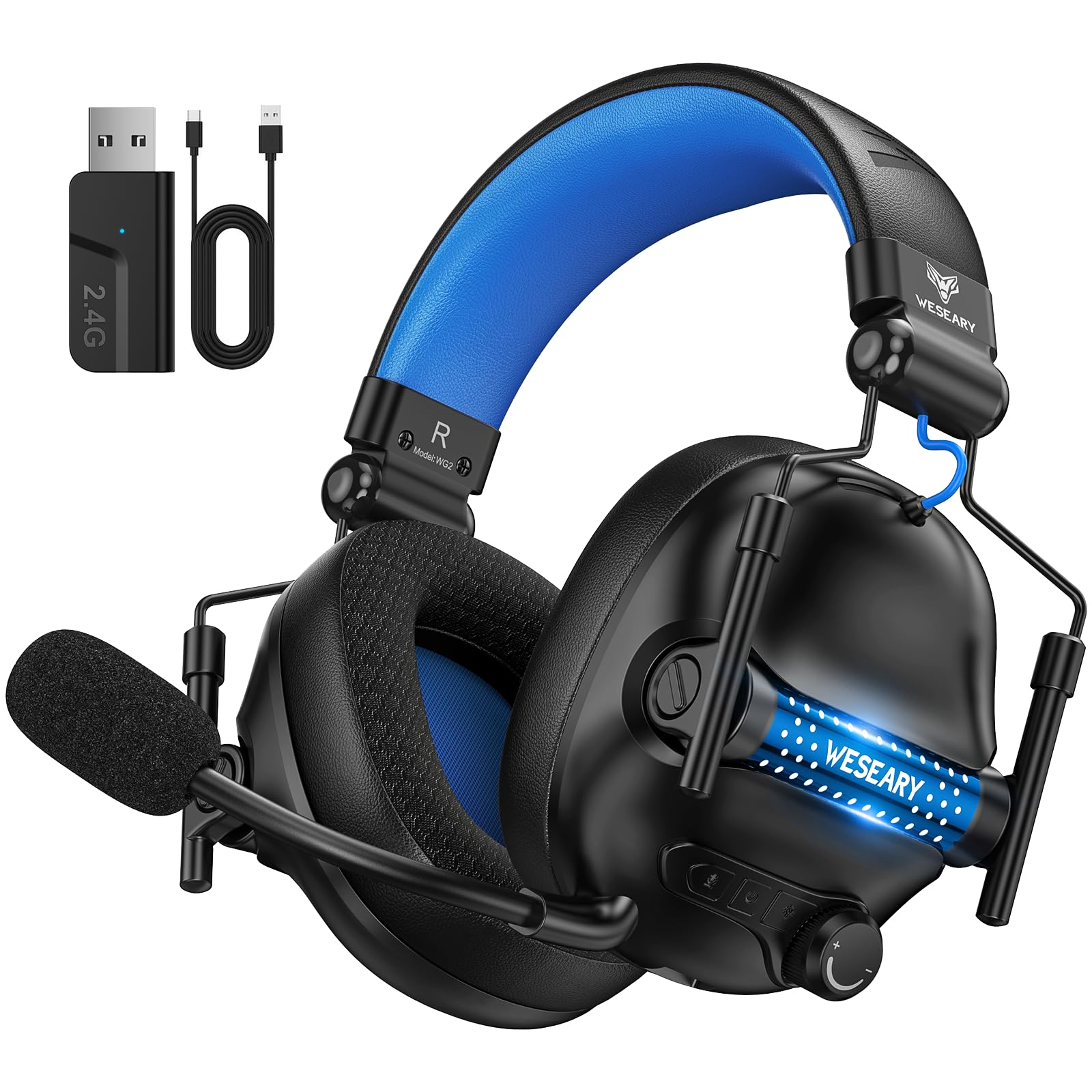 Cascos Inalambricos Bluetooth Cascos Gaming, Auriculares Gaming