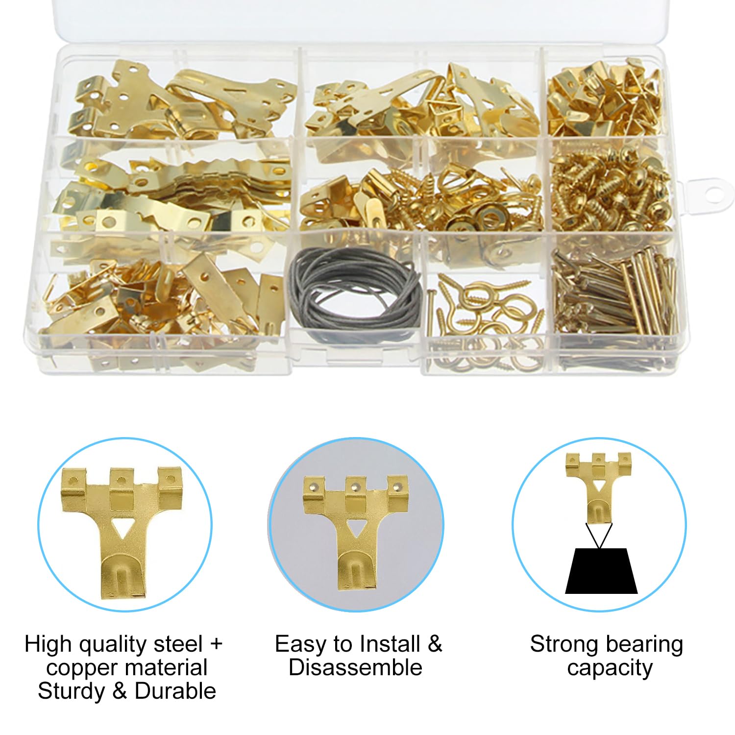 iCovalescent 282pcs Picture Hooks - Image 3