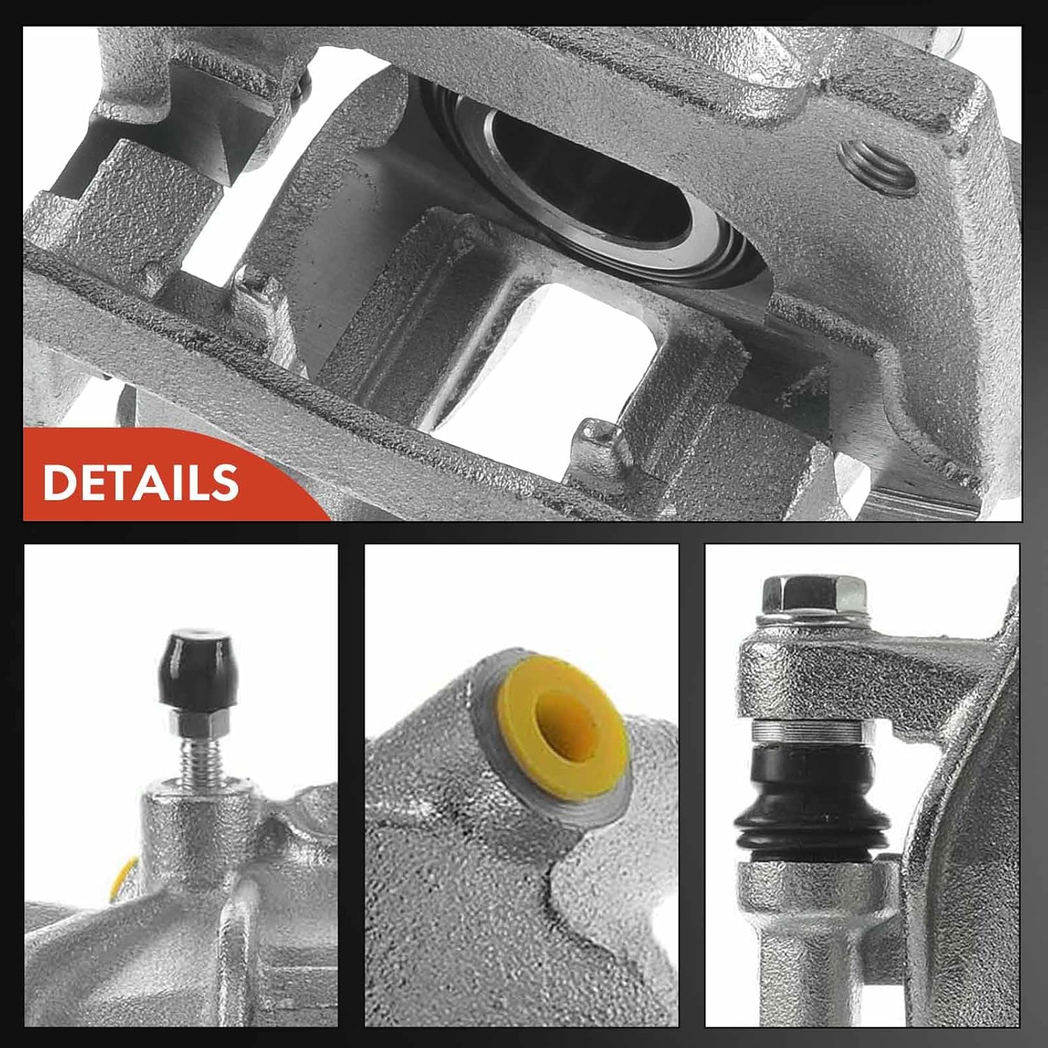 A-Premium Disc Brake Caliper Assembly with Bracket Compatible with Select Smart Models - Fortwo 2008-2015 L3 1.0L, 2011-2016 Electric - Front Left Driver Side