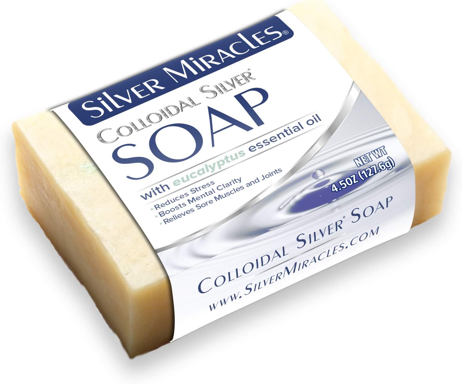 Silver Miracles Colloidal Silver Soap Scented With Eucalyptus