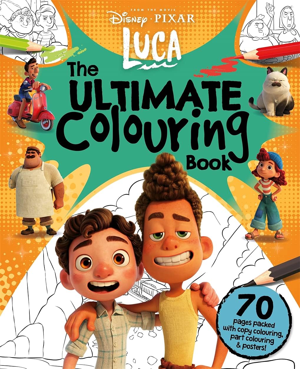 Disney Pixar Luca: The Ultimate Colouring Book (From the Movie) Paperback – 3 May 2021