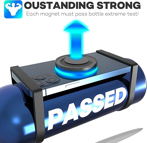 Miniatura 2 de Soporte magnético adhesivo para teléfono compatible con Magsafe 16 15 14 13 12 Pro Max Mini montaje de coche y montaje en pared frontal de silicona