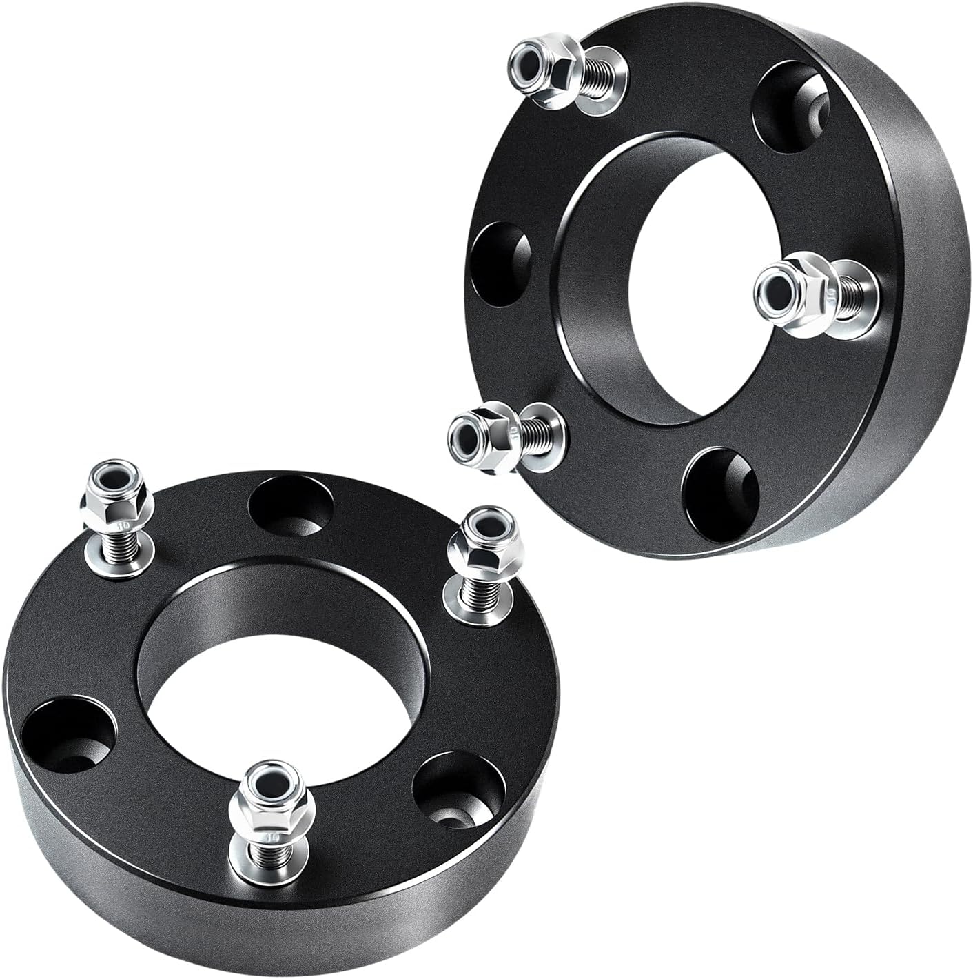 2.5in Front Lift Kits Compatible with Ford F150 2004-2025, 2.5" Leveling Lift Kit Aluminum Suspension Level Kit Front Strut Spacers, Level Lift Kits Fit for 34" Tires