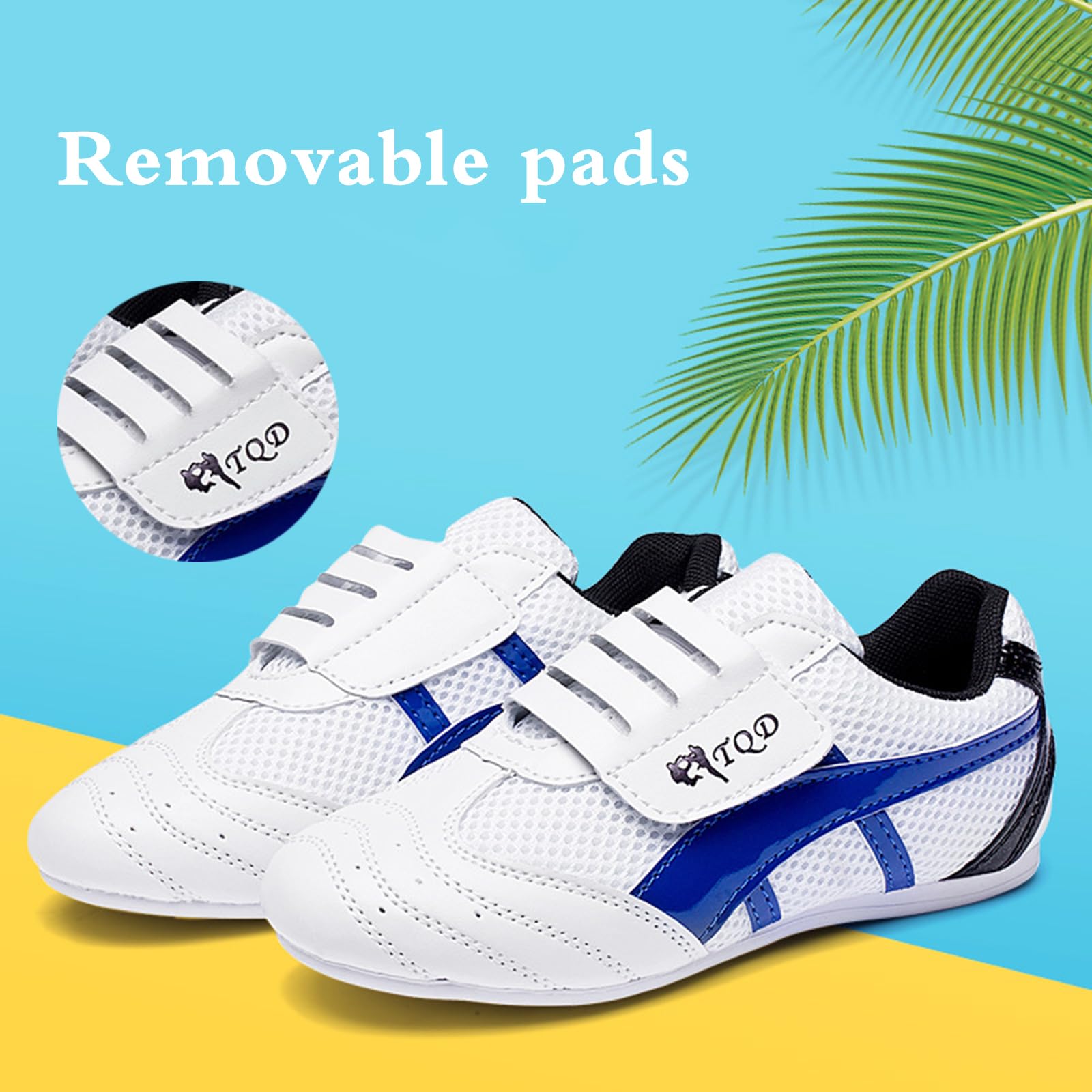 Zeihyeurus Chaussures De Taekwondo Karaté Kung Fu - Baskets Respirantes Légères Unisexe Enfants Adultes