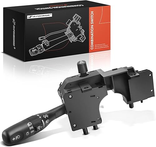 Interruptor de señal de giro multifunción A-Premium, luz de estacionamiento de haz de faro compatible con Jeep Wrangler 2001-2006, TJ 2001-2006, con