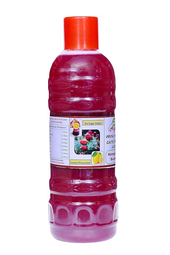 AAGAM Prickly Pear Fruit Juice With No Added Sugar With Lemon Flavoured