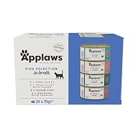 Applaws Cibo Umido per Gatti 100% Naturale Selezione di Pesce in Brodo