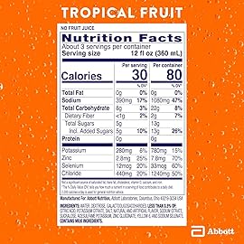 Pedialyte AdvancedCare Electrolyte Solution Has PreActivPrebiotics | Hydration Drink | Tropical Fruit, 1 Liter