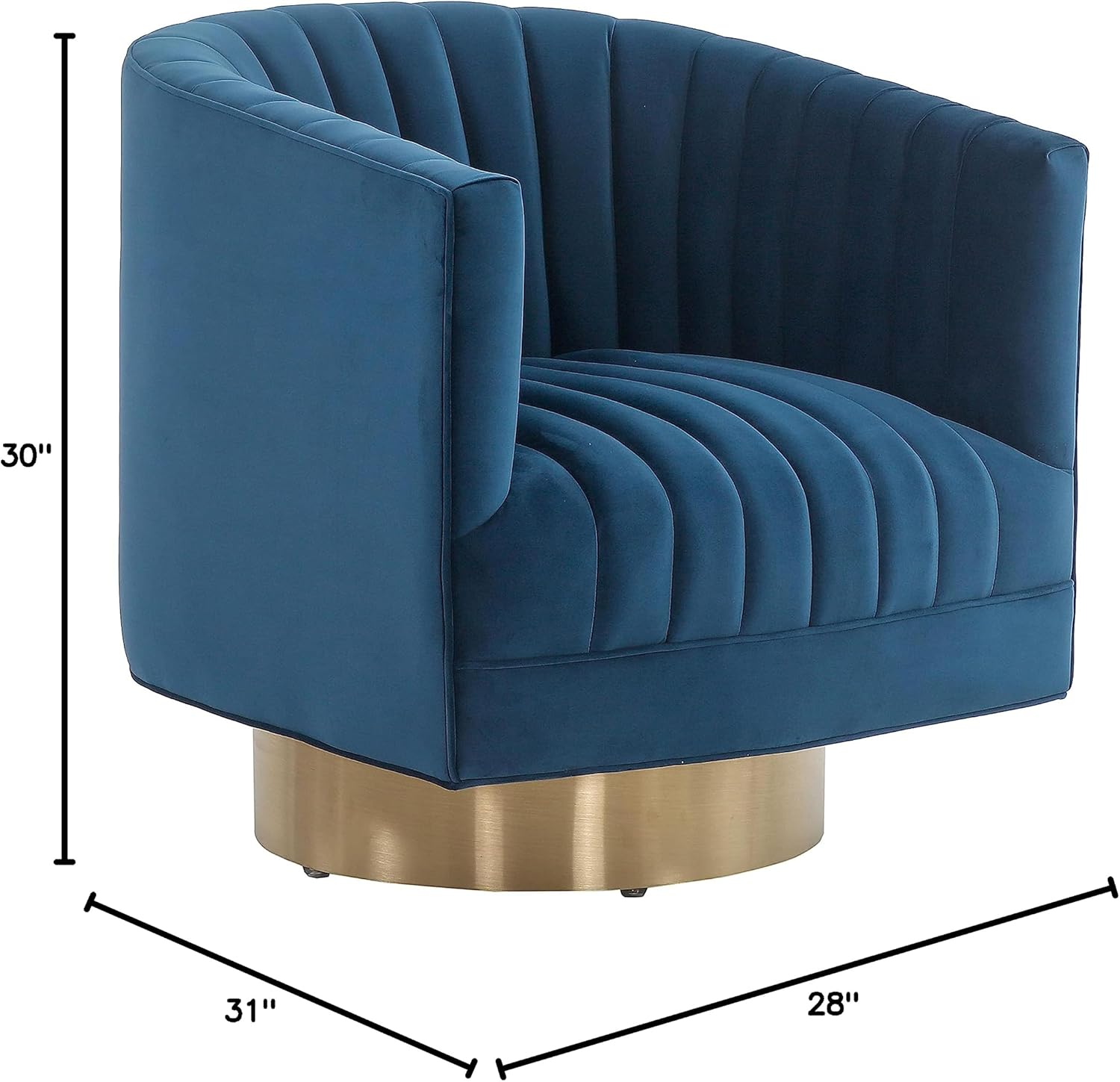 Safavieh Couture Josephine Swivel Barrel Chair