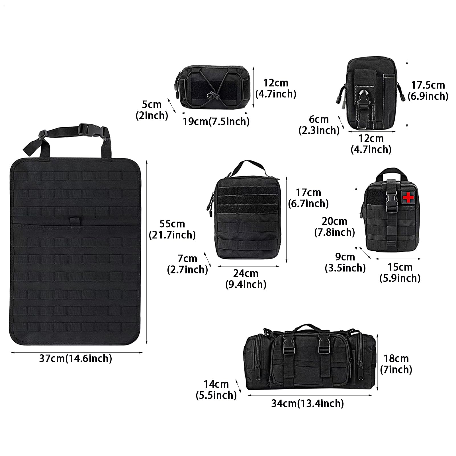 Organizzatore del sedile posteriore 'auto, organizzatori di sedili | Tasche multi-storage in nylon 600D, da viaggio con cinturino regolabile per au