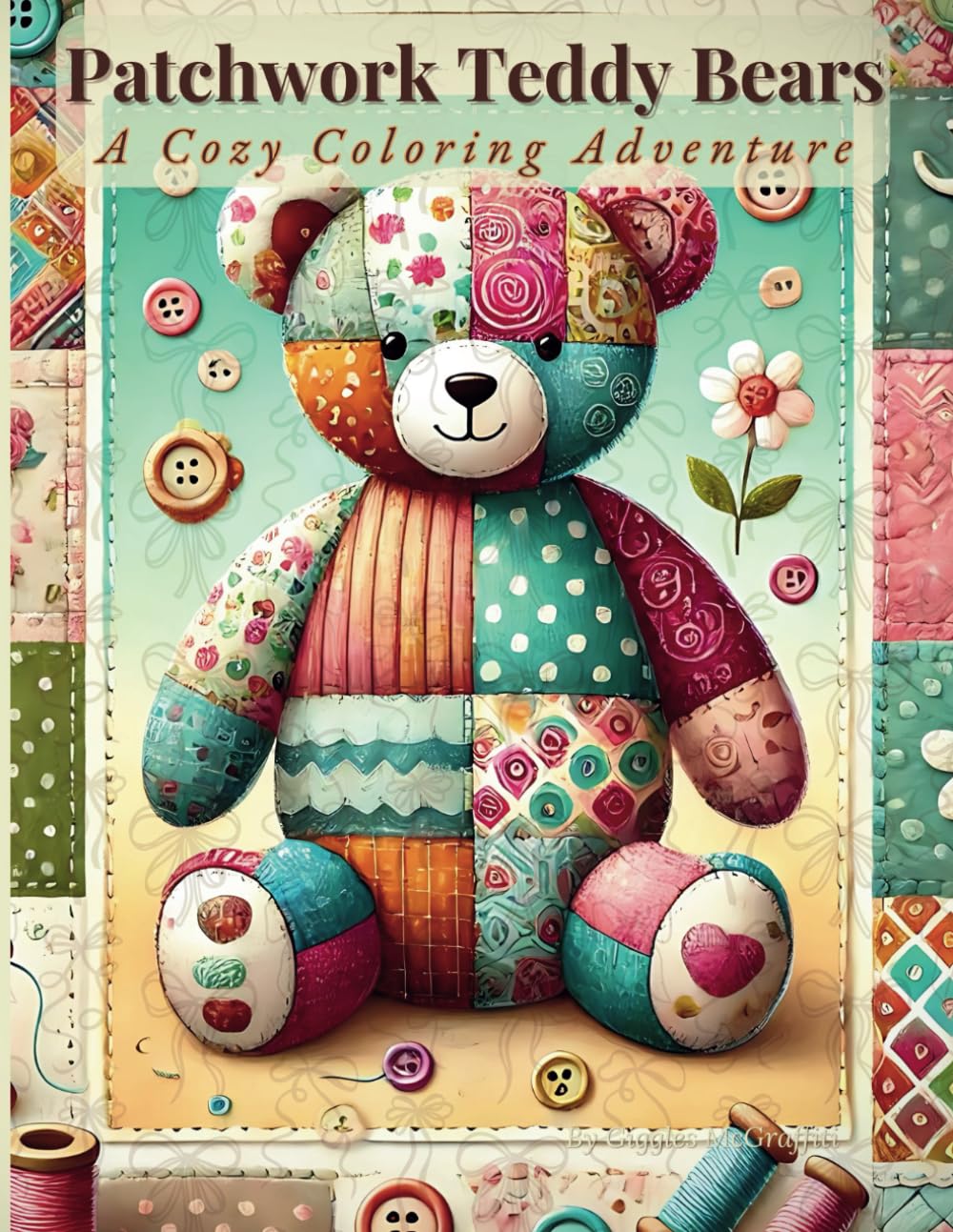 Patchwork Teddy Bears: A Cozy Coloring Adventure: Snuggle Up with the Cutest Bears Made of Whimsy and Wonder!