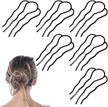 Amabro 6 Stück Haarkamm zum Stecken, U Förmige Haarkämme zum Stecken Kamm,Zähne Updo Bun Haar Pin Haarschmuck French Hair Comb U Förmig Haargabel für Frauen Mädchen Kombination Dickem Feinem Haar