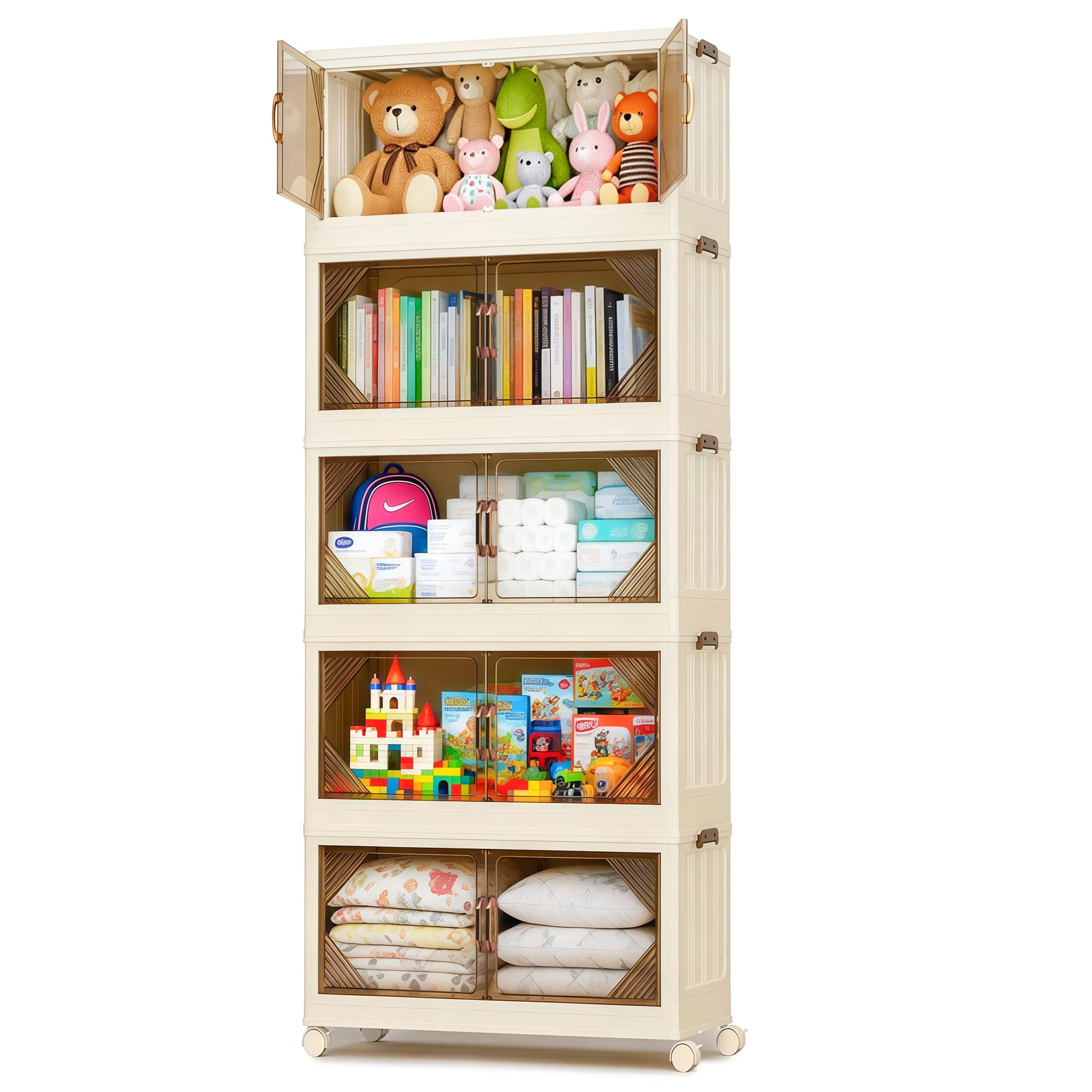 Boîtes de rangement pliables plastique pour maximiser l'espace du placard saturé