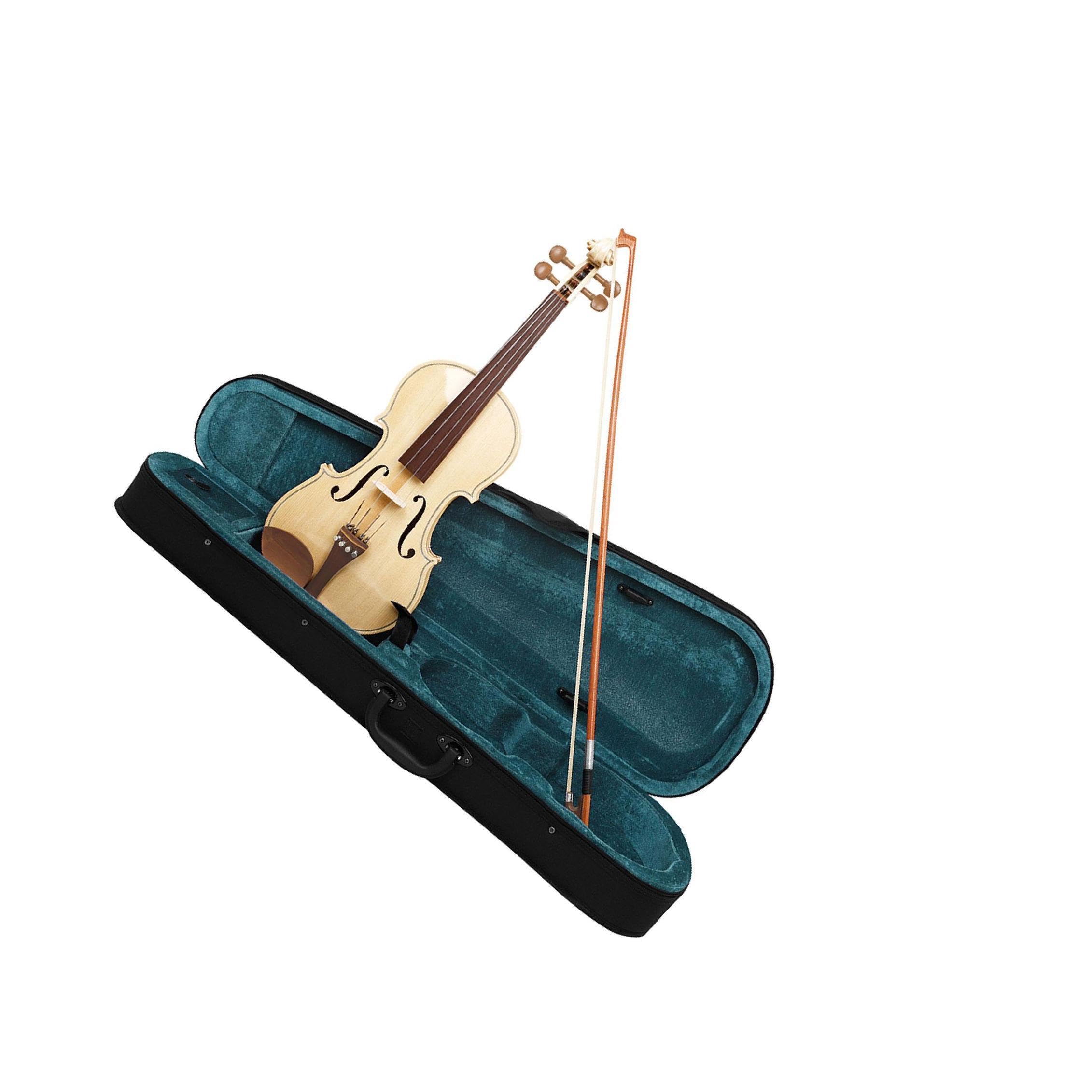 wueiooskj Eccezionale set di violino 4/4 di dimensioni standard con custodia rigida, regalo per di violino per adolescenti, principianti, studenti, amanti della musica, dimensioni
