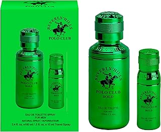 Beverly Hills Polo Club Cologne for Men Bonus Pack Designer Eau De Toilettes 3.4oz + 0.5oz 2 count (Bold)