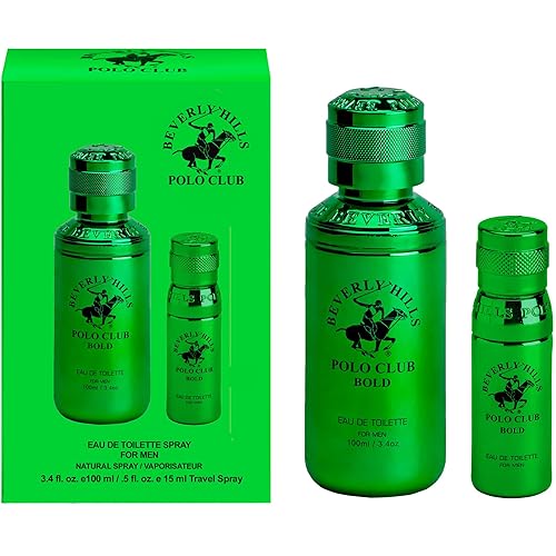 Beverly Hills Polo Club Colonia para hombre Bonus Pack Designer Eau De Toilettes de 3.4 oz + 0.5 oz 2 unidades (Avejado)