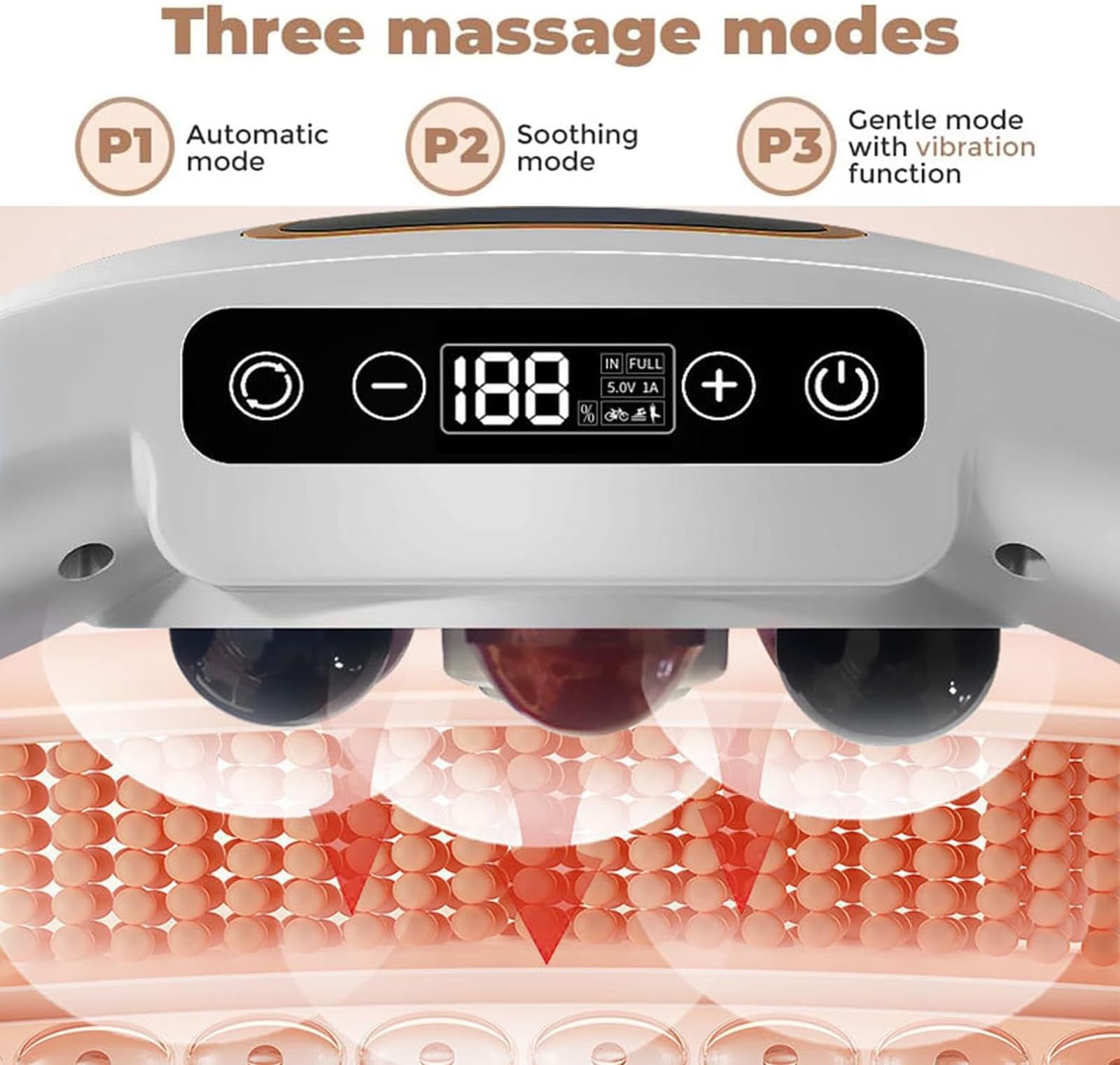 Masseur Abdominal électrique Sans Fil – 4 Modes De Massage, Brûle-graisses, Soulage Ballonnements - 6