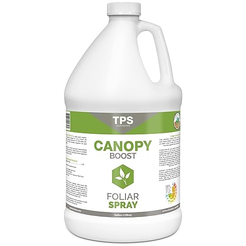 Canopy Boost Spray Foliar para todas las plantas aumenta la fotosĂntesis y corrige el amarillamiento comĂşn por TPS Nutrientes 1 galĂłn 128 oz Canopy Boost Spray Foliar para todas las plantas aumenta la fotosĂntesis y corrige el amarillamiento comĂşn por TPS Nutrientes 1 galĂłn 128 oz