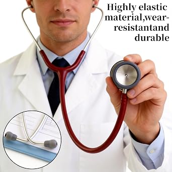 4 Pcs Stethoscope Ear Tips Replacement, Paramedic Accessories, Medical Equipment Stethoscopes Spare Parts, Toy Stethoscope, Comfortable Sealing Ear Pieces, Compatible 5-6MM Tubes