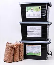 Composteira doméstica 90L kit econômico - Reduza seu lixo orgânico e produza adubo orgânico