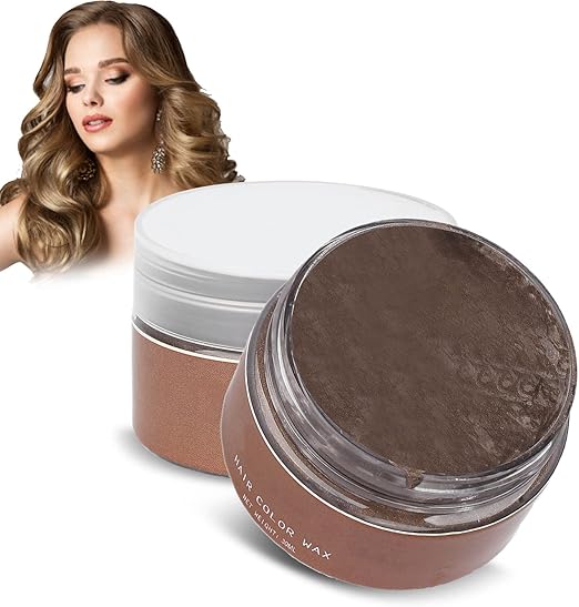 Temporary Hair Color Wax, Brown Hair Coloring Wax, Modeling Hair Wax