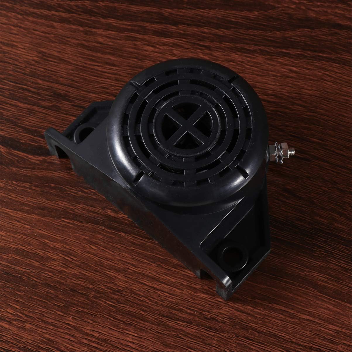 Wakauto 12V/24V 110±3db Waterproof Backup Alarm Warning Alarm Parking Loudspeaker for Truck Engineering Forklift (Round)
