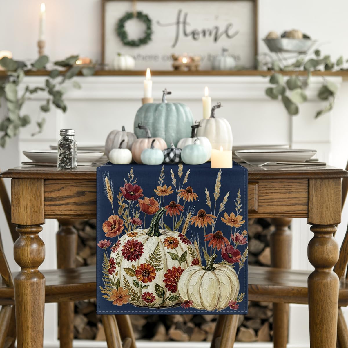 Artoid Mode 210 GSM Fall Table Runner Home Party Decor 13x72 Inch