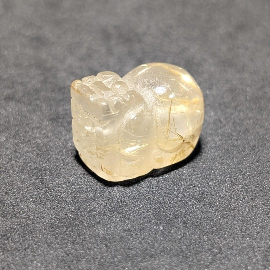 一点物【金針が目立つ】タイチンルチル 貔貅 パワーストーン 1点物 金銭運 K
