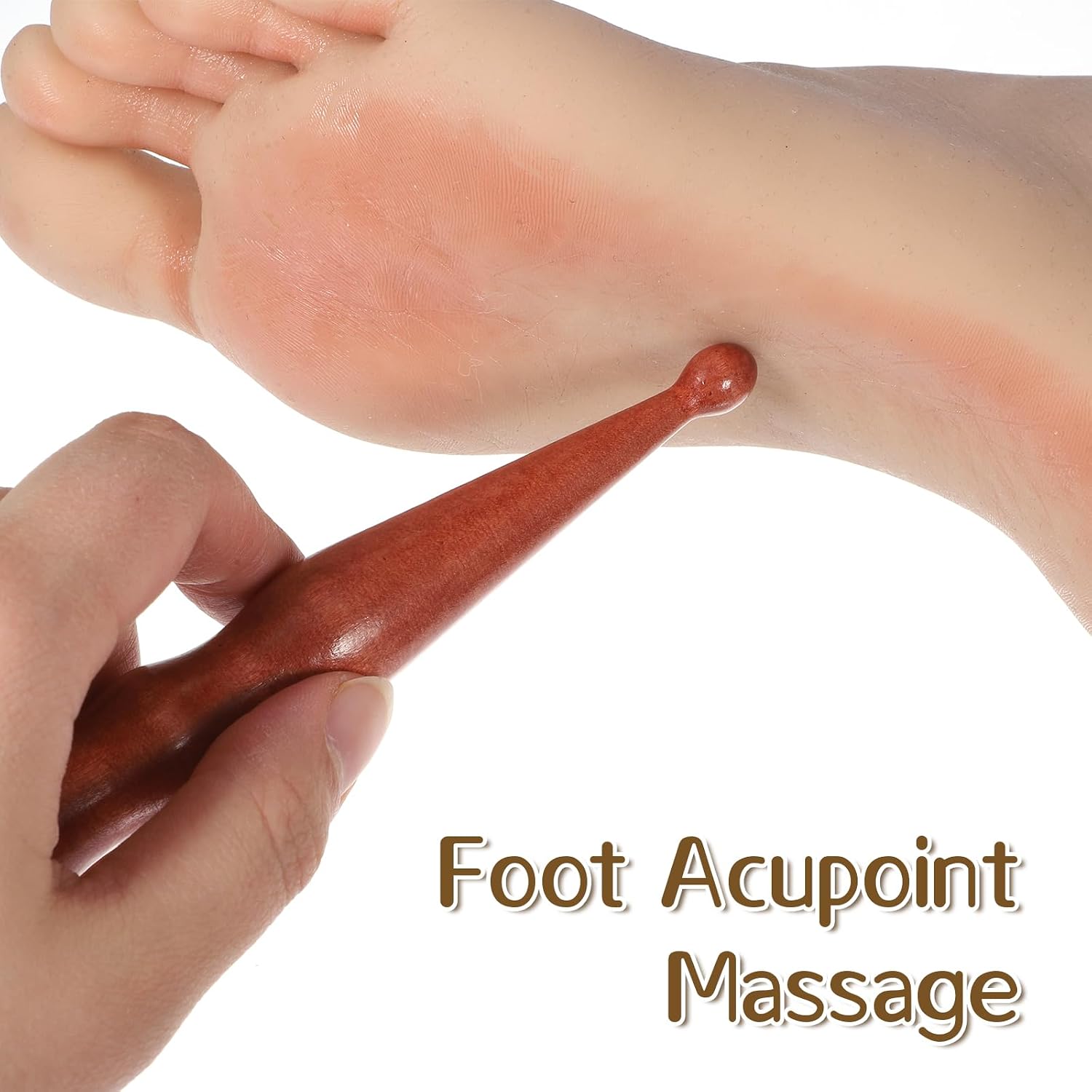 Sandalwood Acupressure Pen, Acupressure Tool, Rod Deep Tissue Massage Tool for Relaxing Body Hand Foot