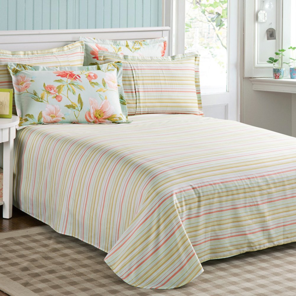 Linge de lit en sergé de coton supérieur, drap imprimé 200x230