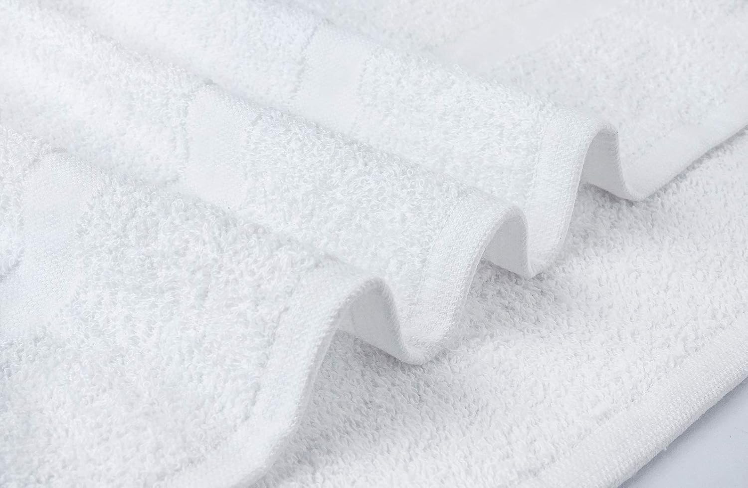 Bath Towel Small Cotton Towels,White, 22 x 44 Inches Towels for Pool, Spa, and Gym Lightweight and Highly Absorbent Quick Drying Towels, (Pack of 6) : Home & Kitchen