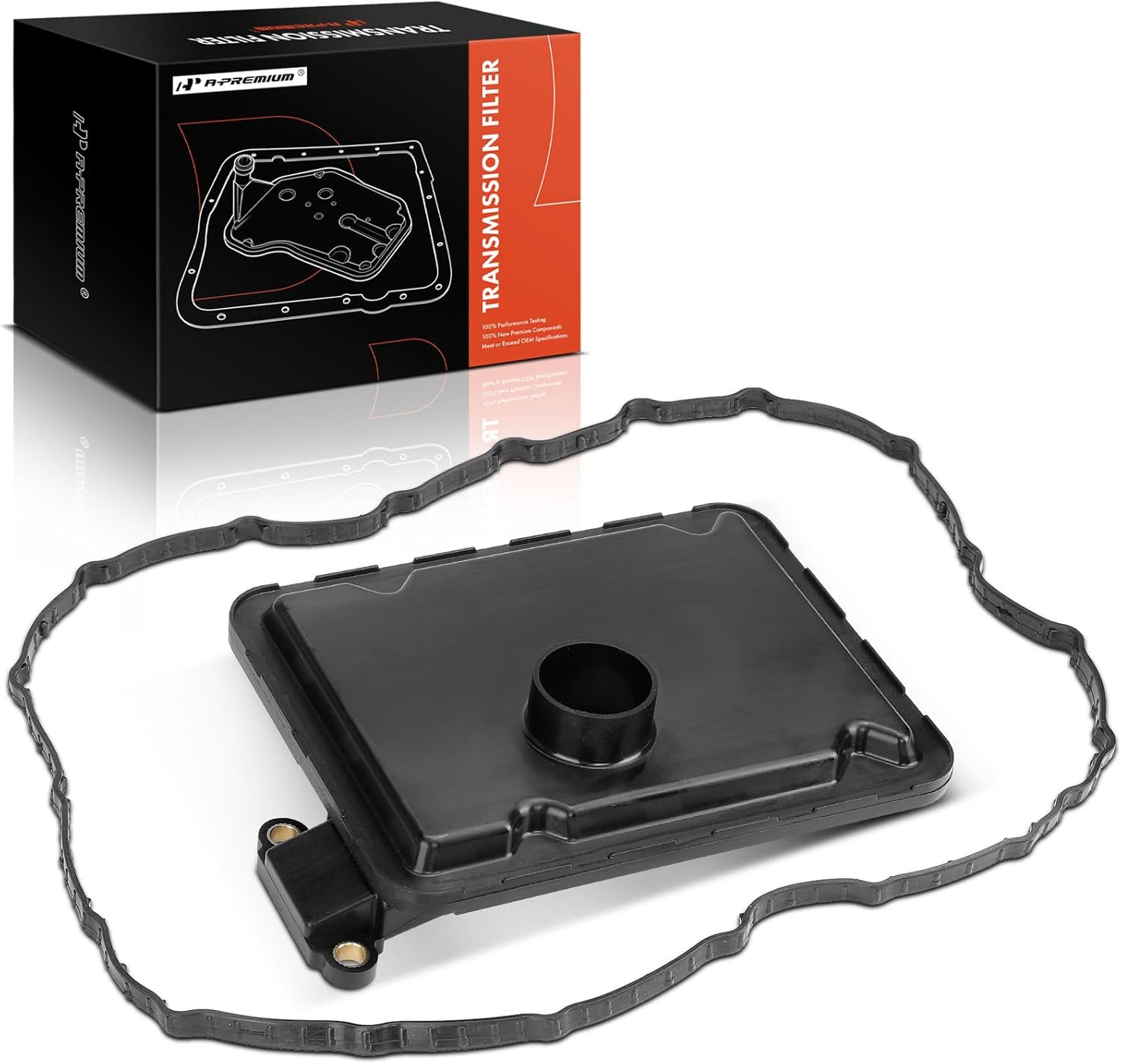 A-Premium Automatic Transmission Fluid Filter with Pan Gasket, Compatible with Hyundai Elantra, Sonata, Santa Fe, Santa Fe Sport & Kia Soul, Optima, Sorento, Forte, Forte Koup, Forte5, Sportage