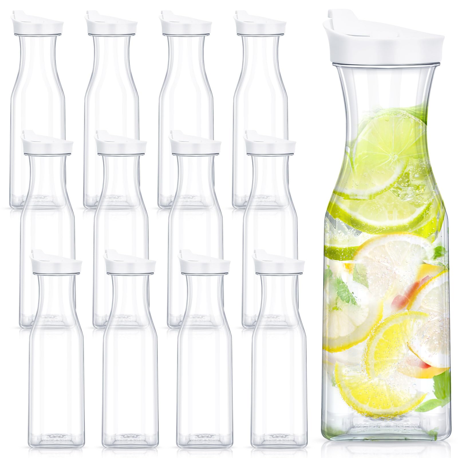 Bouteilles d'eau carrées 1,4L pour gagner de la place dans le frigo