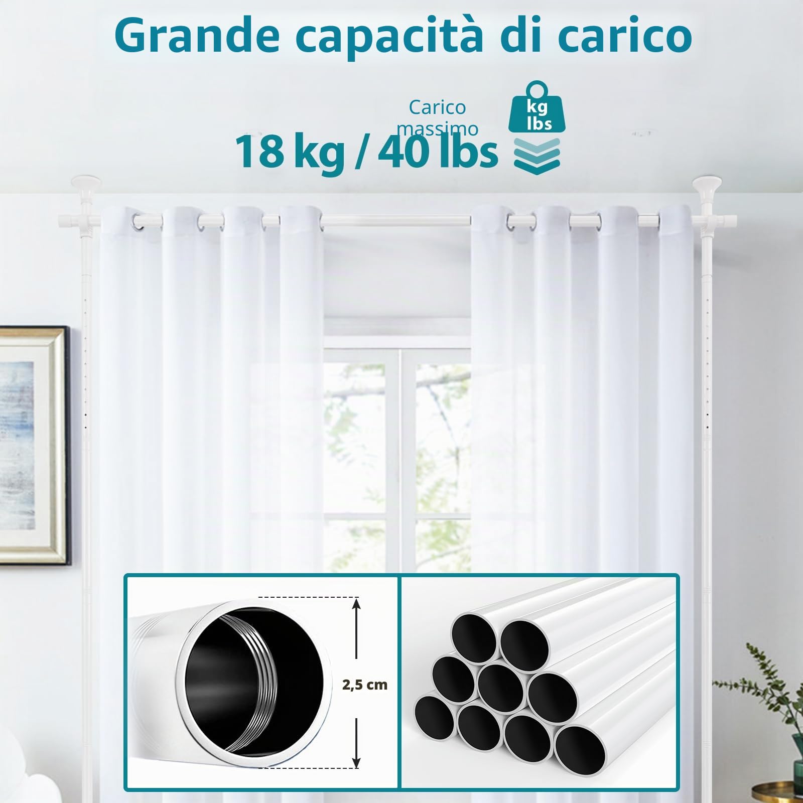Barra per tende Divisorio per Ambienti