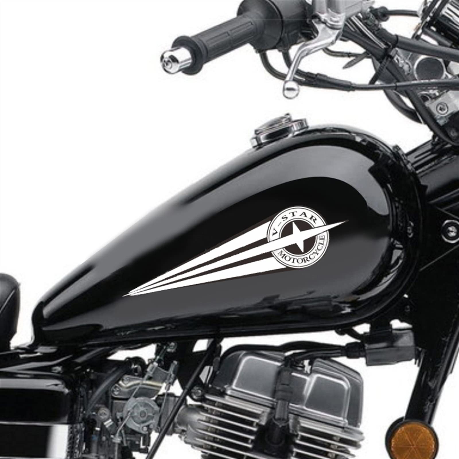 FEMEIN For Yamaha Vstar V-Star XV250 XVS650 XVS1300 XVS1100 Route 66 Motorcycle Decal Fairing Stickers Fuel Tank Decals Vinyl Sticker