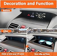 Vista 3 de Auovo Tapetes de Tablero Compatibles con Accesorios para Subaru Crosstrek 2012-2017 Forester 2014-2018 XV Impreza 2012-2016 Funda de Silicona