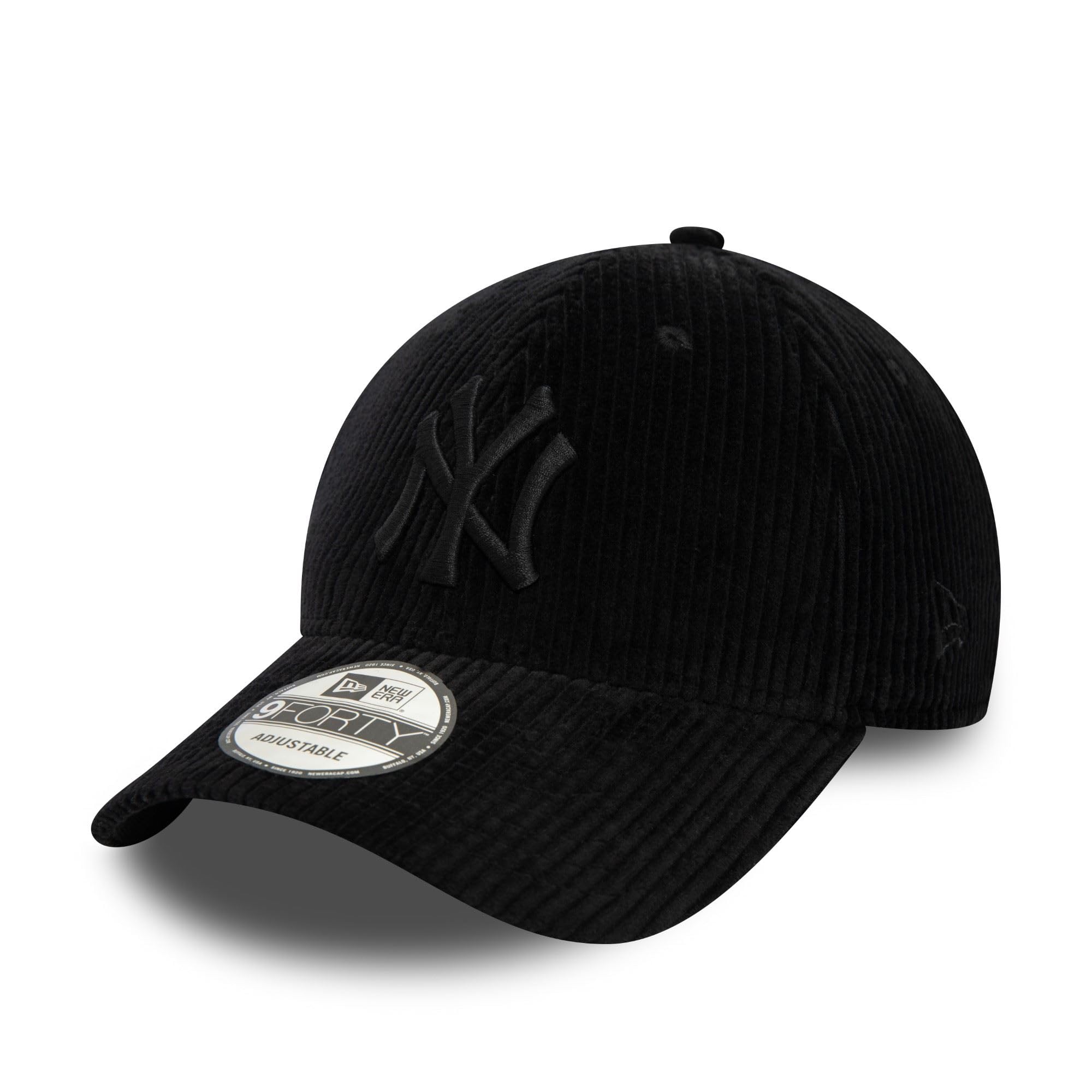 New Era MLB Cap New York Yankees 9Forty Corduroy Adjustable NY Logo Tonal Black โ image 1