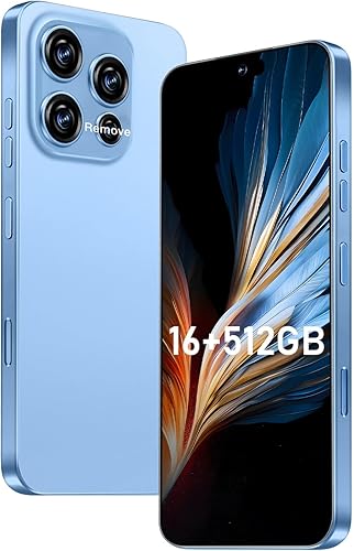 16PROMA X Smartphone Nueva actualización de 16 GB+512 GB6.99 pulgadas, cámara de zoom de 68+108 MP, acabado de vidrio templado, 7000 mAh Android 14