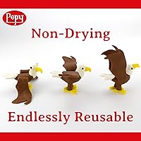 Vista 4 de Pepy Plastilina - Juego de regalo de arcilla para modelar reutilizable y no secado; juego de 48 barras, 1.4 onzas cada una, 4 de cada 12